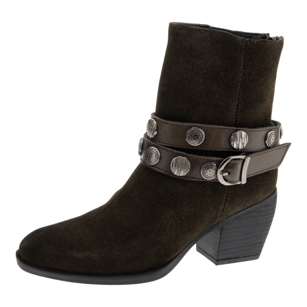 Botines camperos mujer marrón con apliques – CafeNoir | Carrilé foto 3