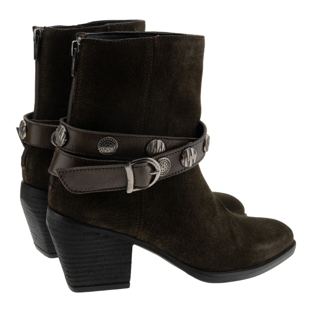 Botines camperos mujer marrón con apliques – CafeNoir | Carrilé foto 4