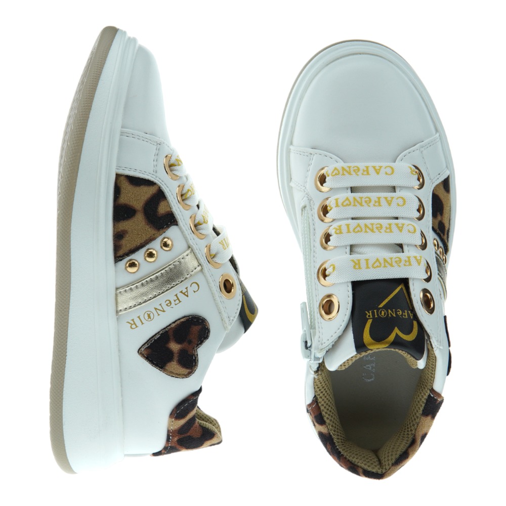 Zapato deportivo niña corazones animal print Cafenoir C2201 foto 2