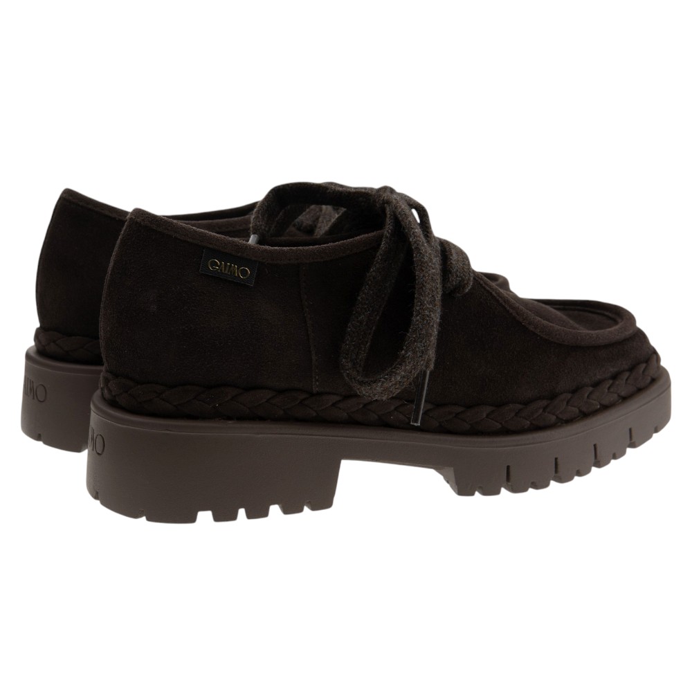 Zapato blucher suela track ante marrón Gaimo foto 4
