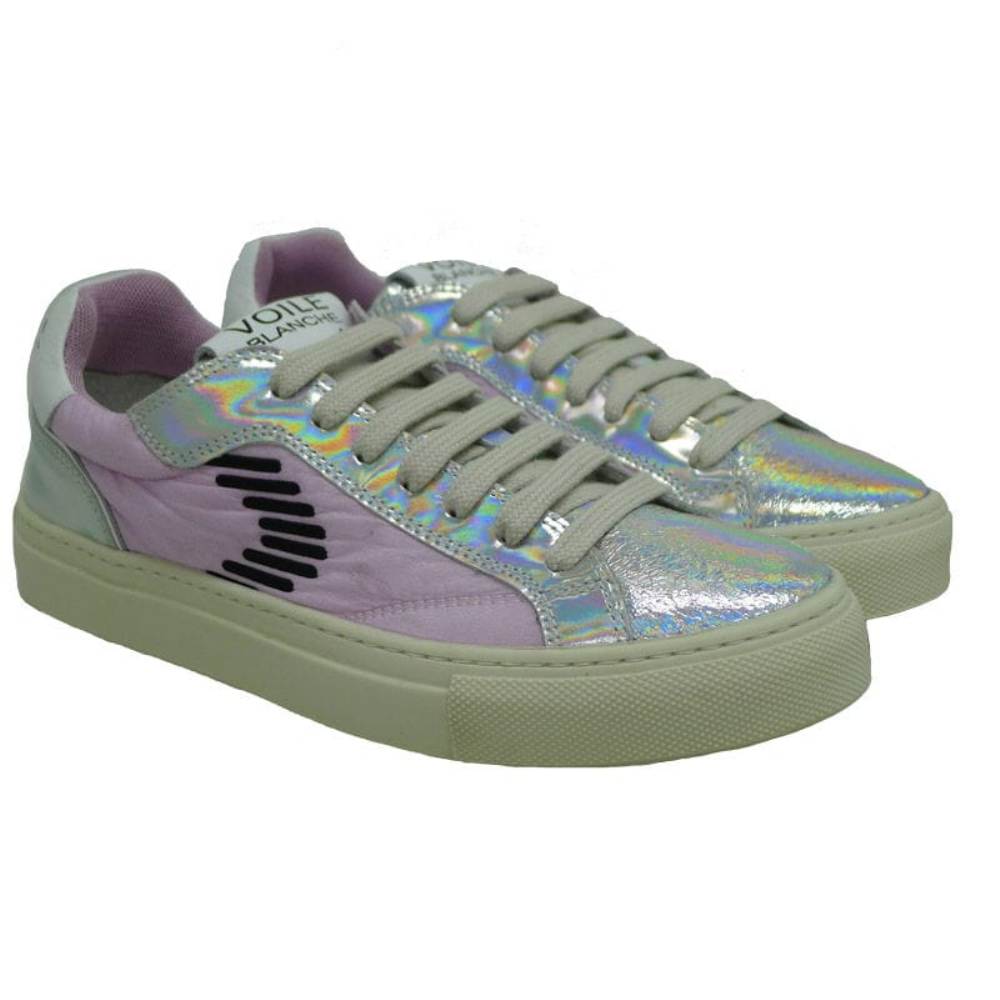 Sneakers metalizadas cordón mujer Voile Blanch Capri Dash