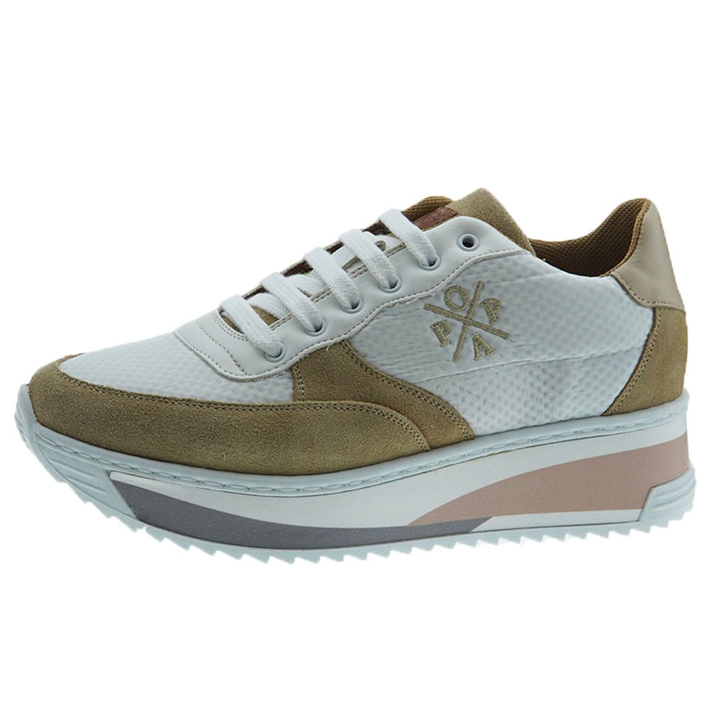 Zapatillas sneakers ante y nylon mujer Popa Carol foto 3