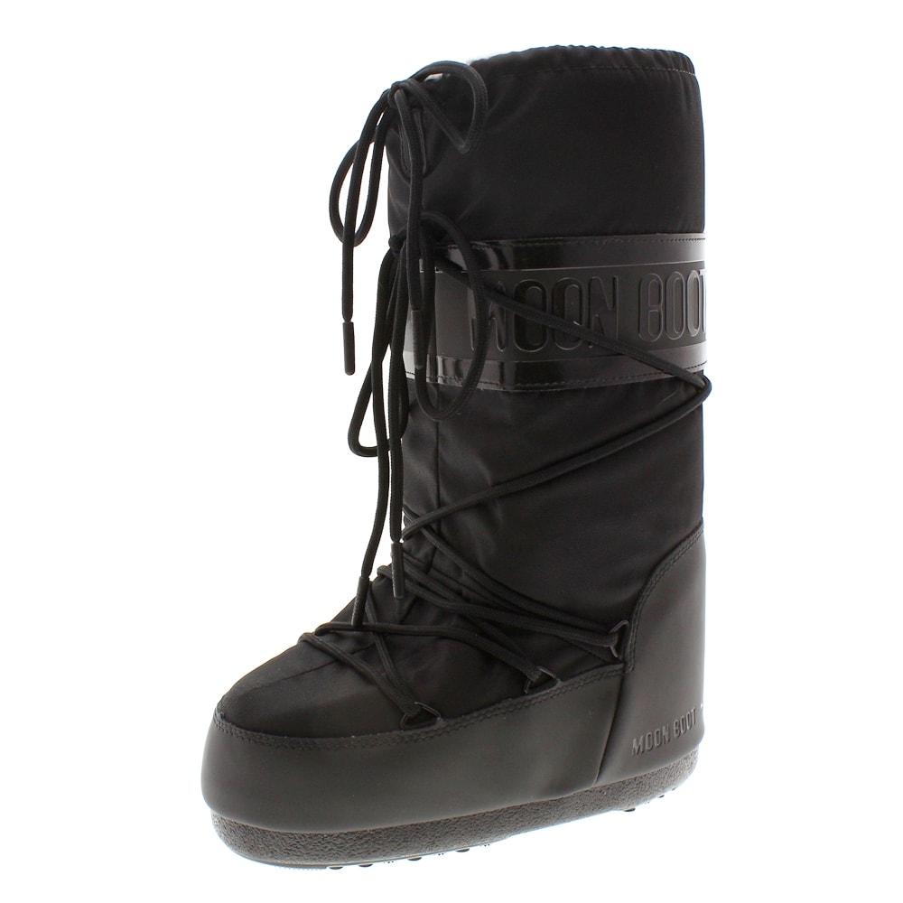 Bota negra descanso nieve Moon Boot Classic Plus 001