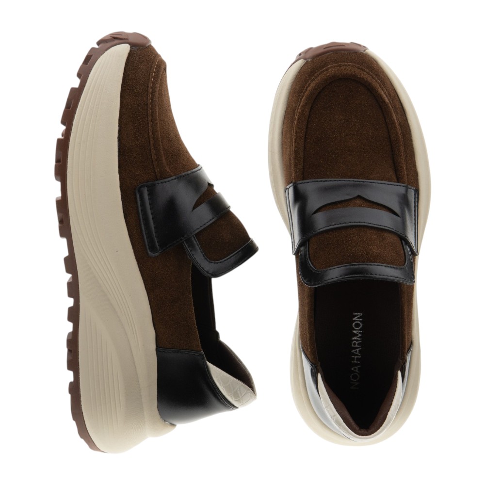 Mocasines mujer plataforma piel ante Noa Harmon foto 2