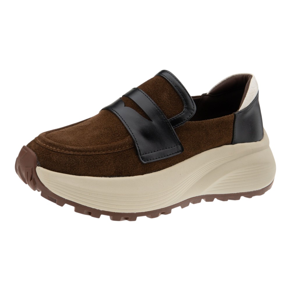 Mocasines mujer plataforma piel ante Noa Harmon foto 3