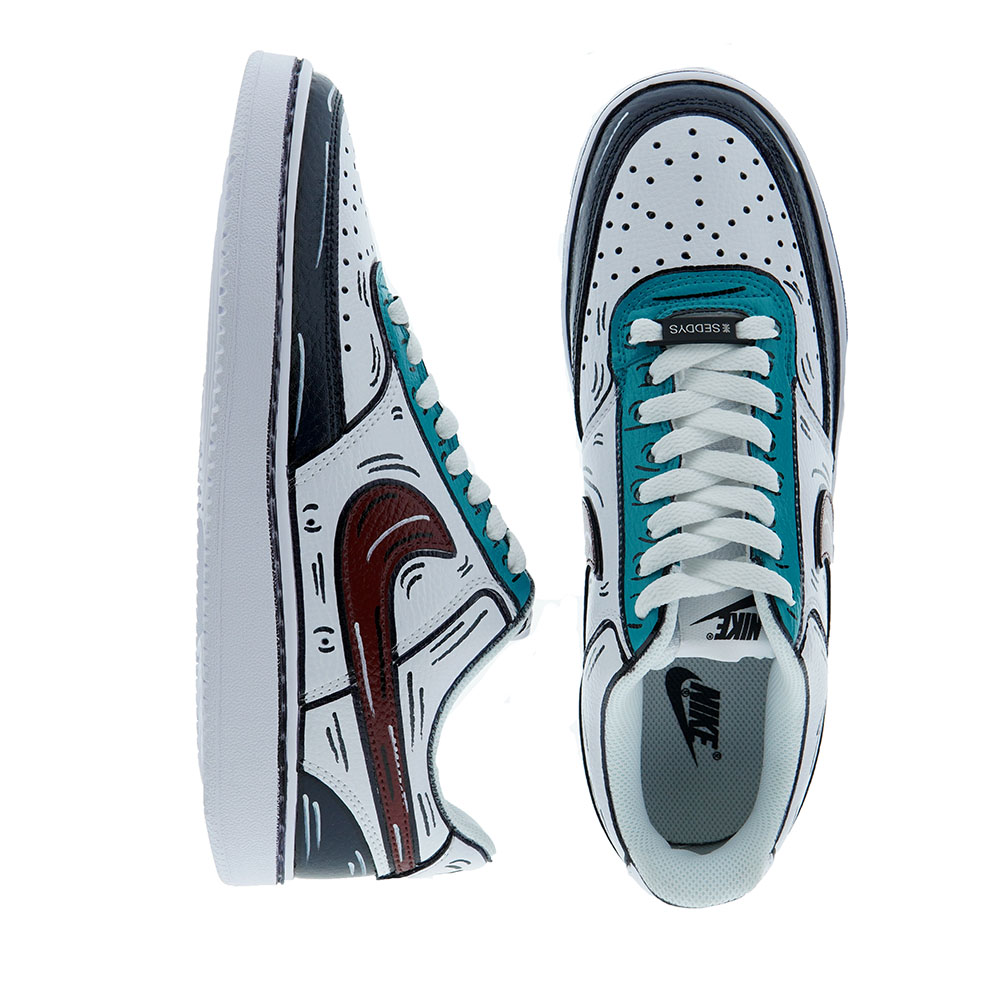 Zapatilla deportiva print customizadas Seddys Nike Comics Low Burd Court Vision foto 2