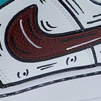 Zapatilla deportiva print customizadas Seddys Nike Comics Low Burd Court Vision foto 7