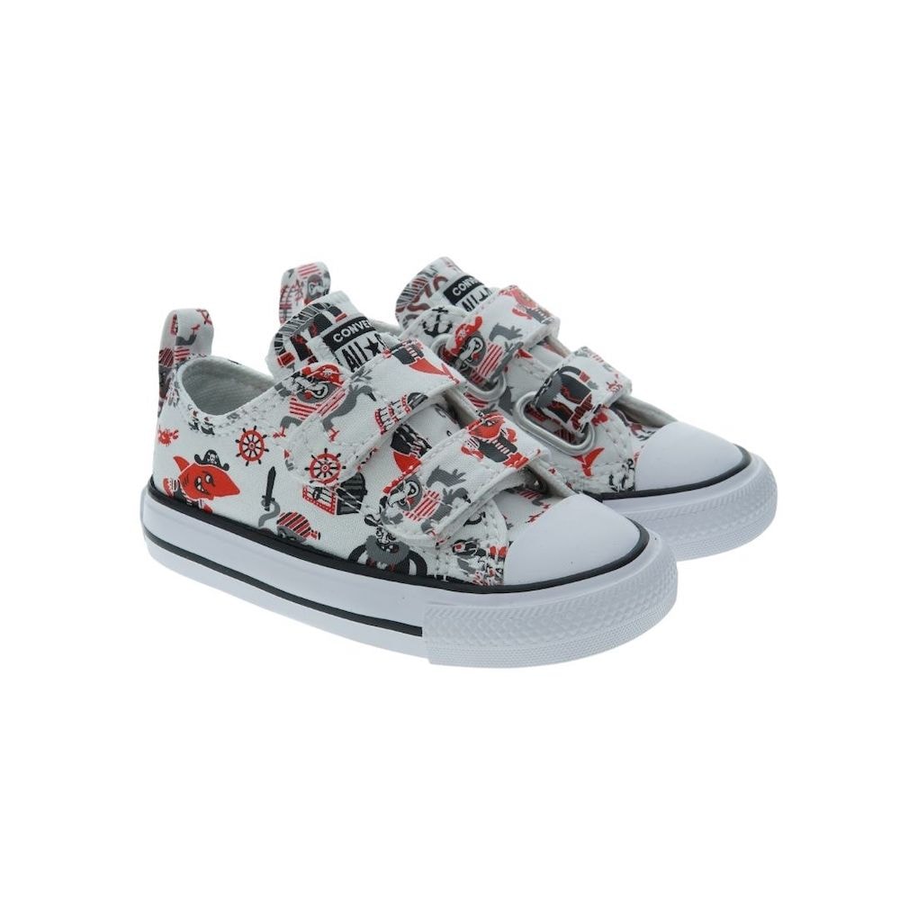 Zapatillas algodon estampado velcro Converse Ctas 2V Ox 102