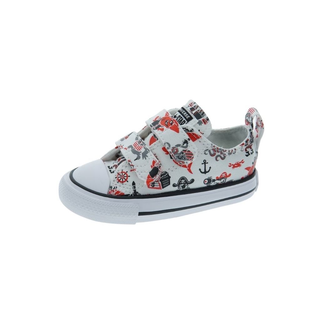 Zapatillas algodón estampado velcro Converse Ctas 2V Ox 102 foto 3
