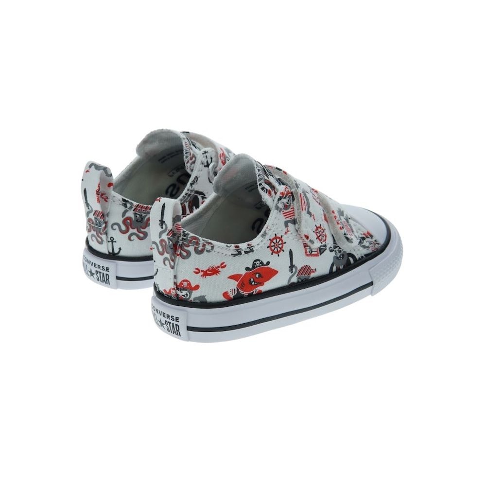 Zapatillas algodón estampado velcro Converse Ctas 2V Ox 102 foto 4