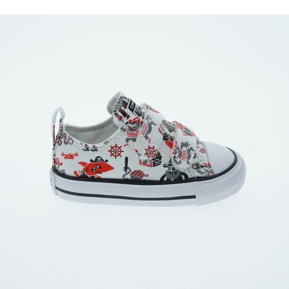 Zapatillas algodón estampado velcro Converse Ctas 2V Ox 102 foto 5
