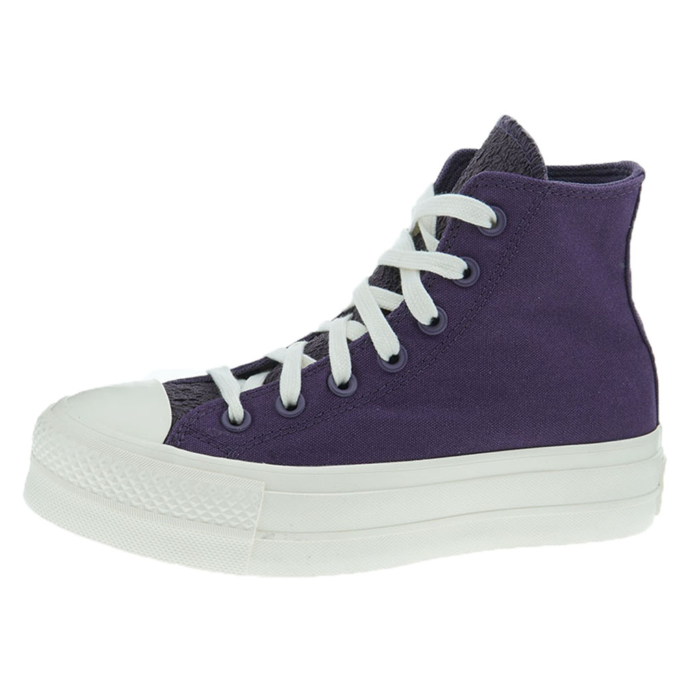 Bota algodón morado plataforma Converse Ctas Lift Hi foto 3