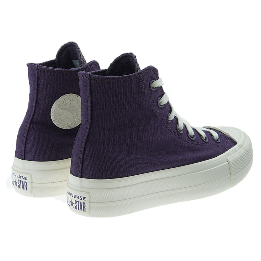 Bota algodón morado plataforma Converse Ctas Lift Hi foto 4