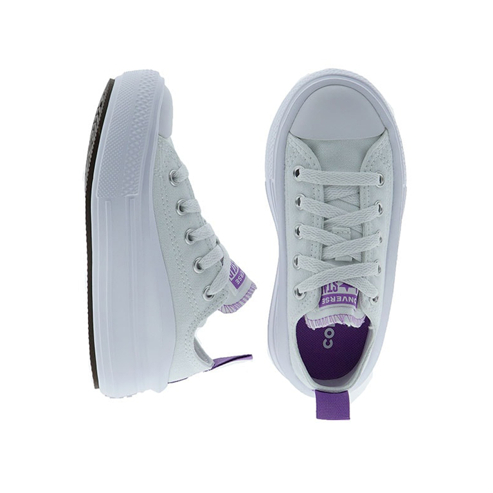 Zapatillas algodón plataforma niña Converse Ctas Move OX foto 2