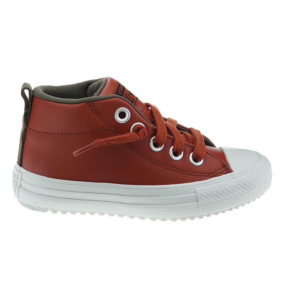 Bota piel niño cordón fijo Converse Ctas Street Book Mid foto 5