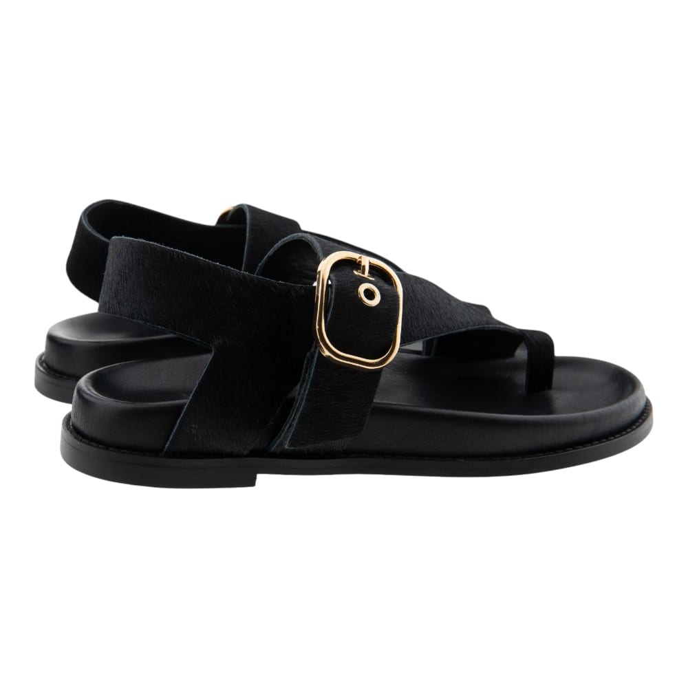 Sandalias Dedo Mujer Inuovo Elegantes con Hebilla Dorada | Carrile foto 4