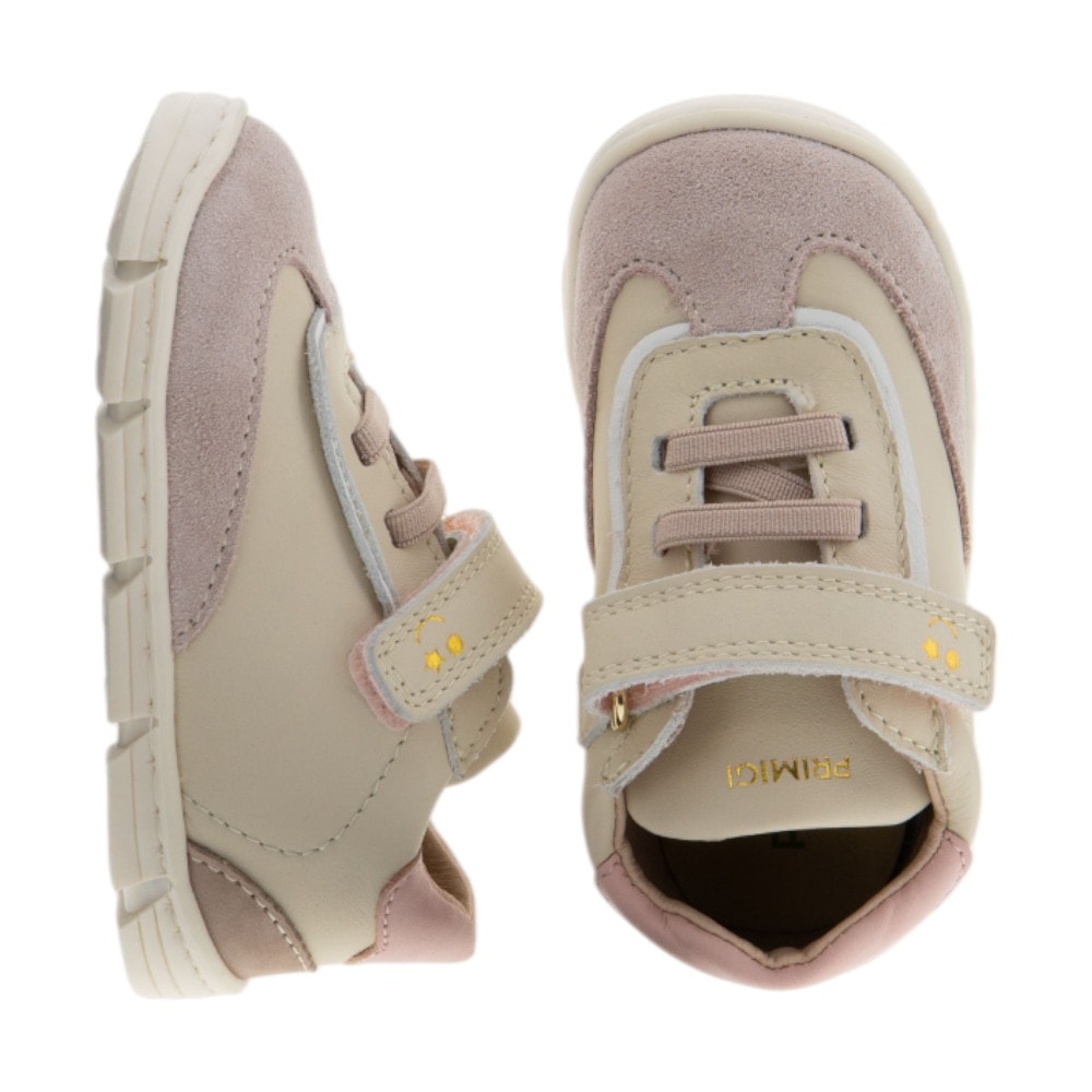 Zapatillas respetuosas bebé Primigi rosa y gris | Carrilé foto 2