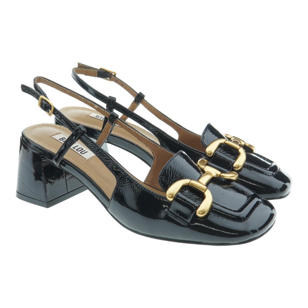 Zapato destalonado tacón charol Bibilou Dennis 574Z21VK