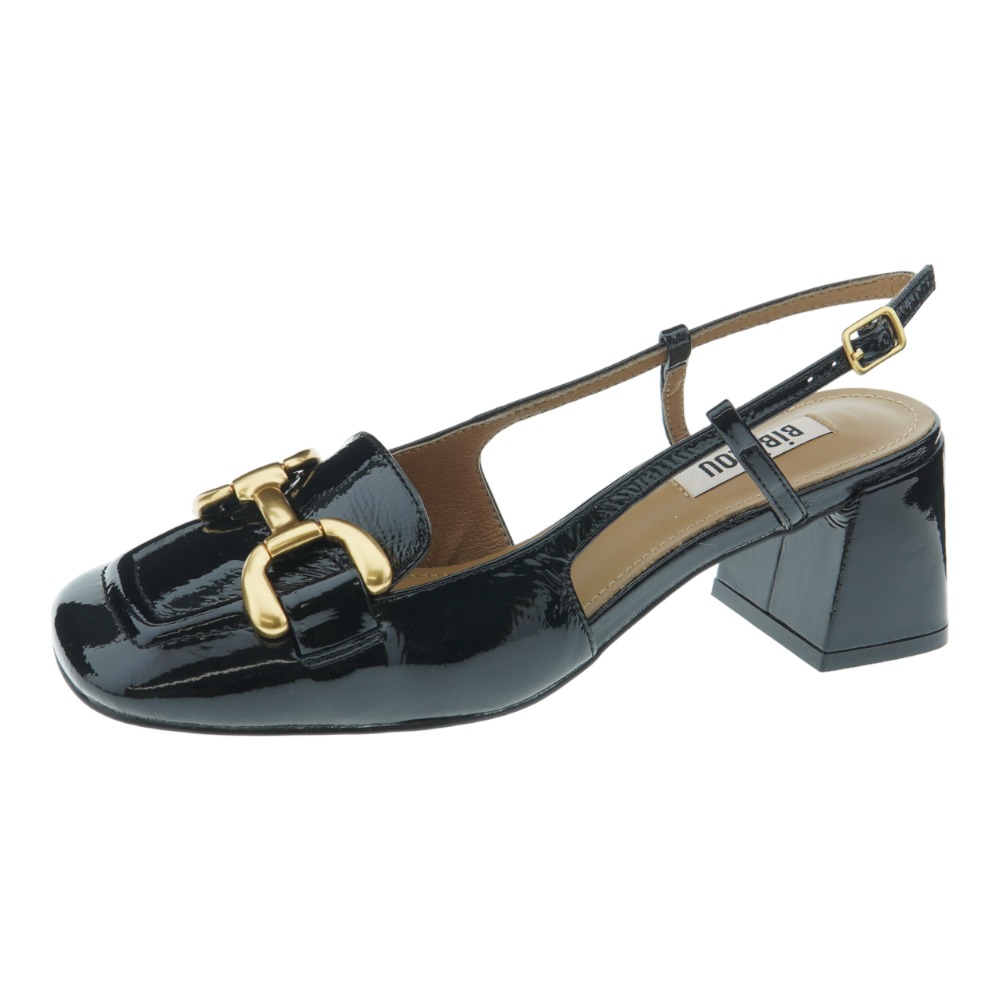 Zapato destalonado tacón charol Bibilou Dennis 574Z21VK foto 3