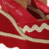 Espadrilles cuña pala cerrada botón Isabellas Dorina foto 6