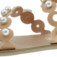 Sandalias Griegas S. Piero Adornos Perlas Natural | Carrile foto 6