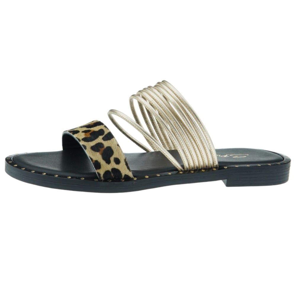 Sandalias S.Piero Multitiras Estampado Leopardo | Carrile foto 3