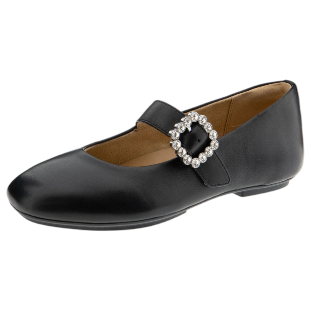 Merceditas negras mujer FitFlop – Zapatos elegantes y cómodos foto 3