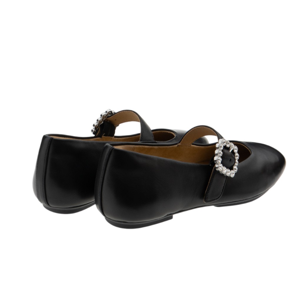 Merceditas negras mujer FitFlop – Zapatos elegantes y cómodos foto 4
