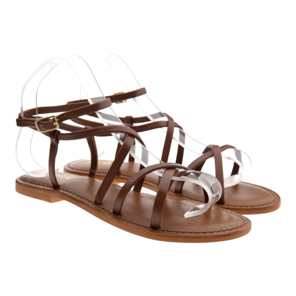 Sandalias romanas piel cuero 220V Elaine