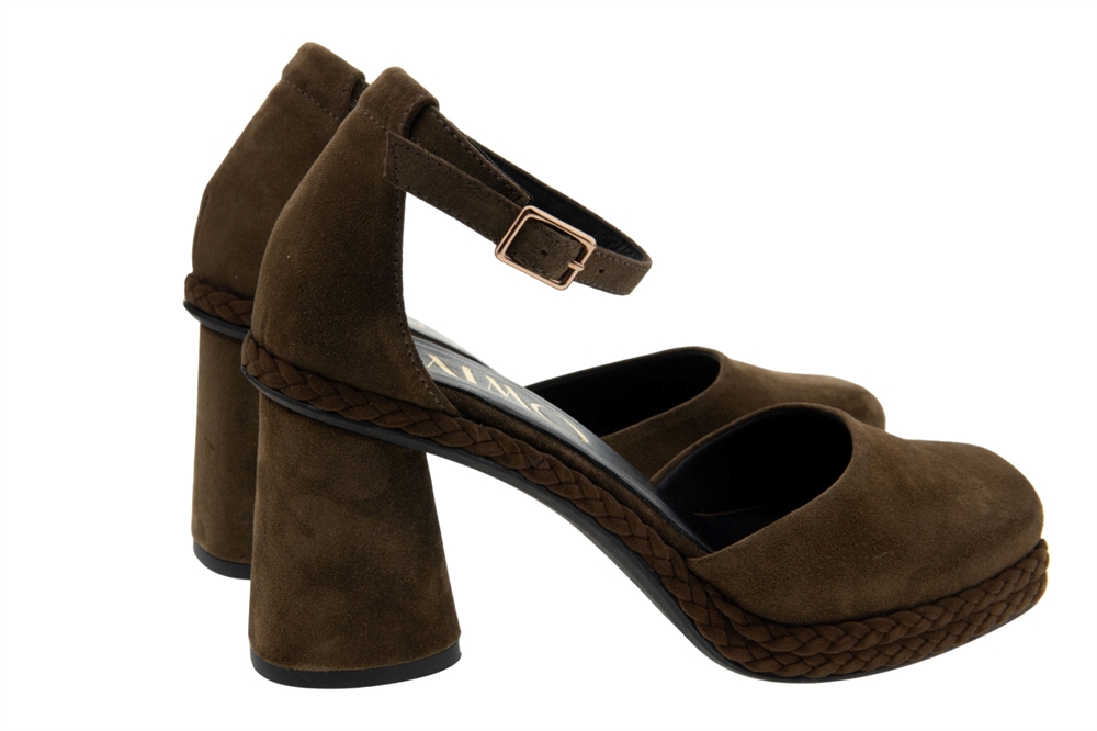 Zapatos tacón hebilla mujer Gaimo en serraje | Carrilé foto 4