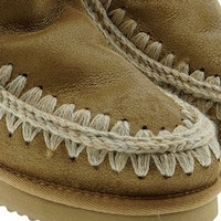  Bota furry cuña costuras lana Mou Eskimo Inner Wedge Short foto 6