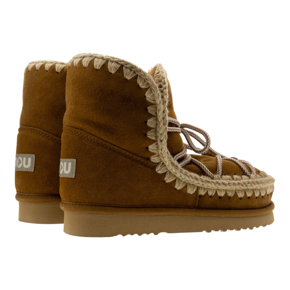 Botas australianas camel de Mou con borreguillo y cordones foto 4