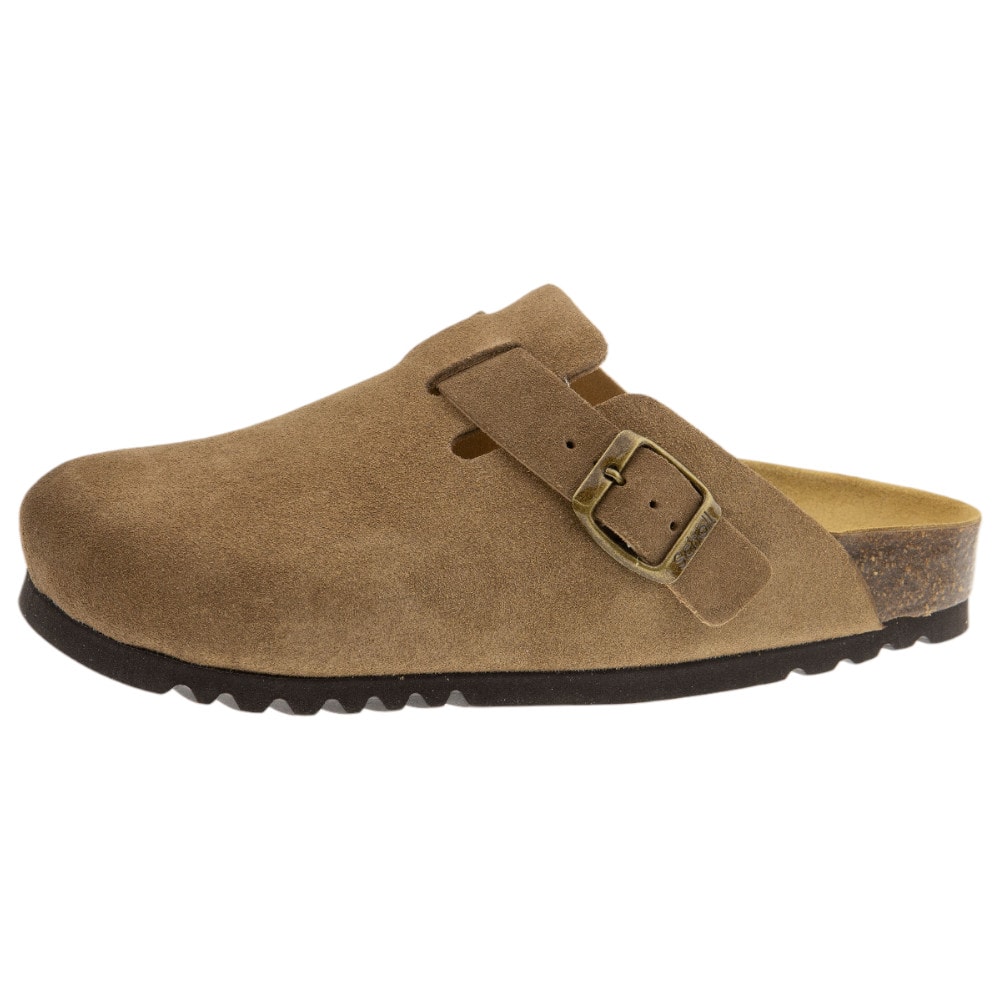 Zuecos mujer Scholl de ante taupe - Comodidad y estilo | Carrile foto 3