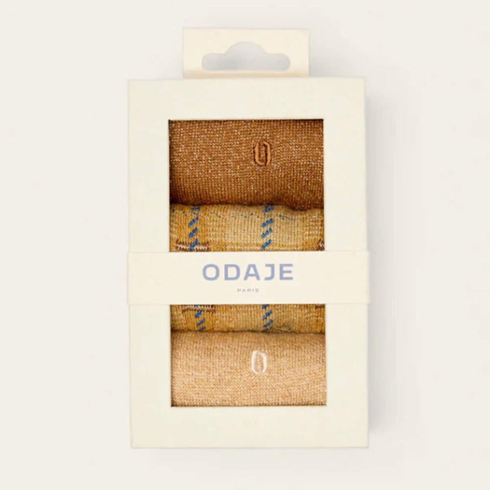 Calcetines mujer colores – Pack Moustache mostaza foto 2