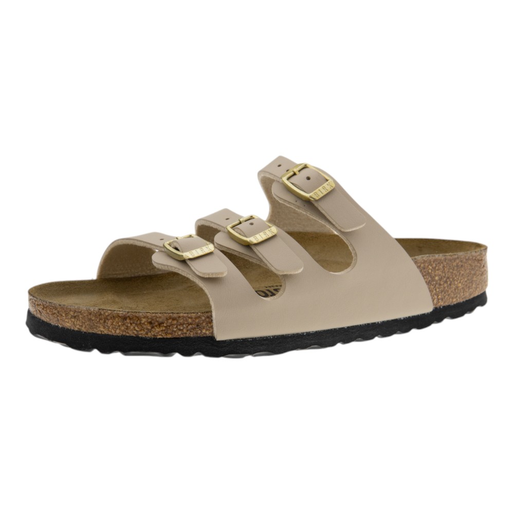 Sandalias mujer Birkenstock beige con triple hebilla | Carrilé foto 3