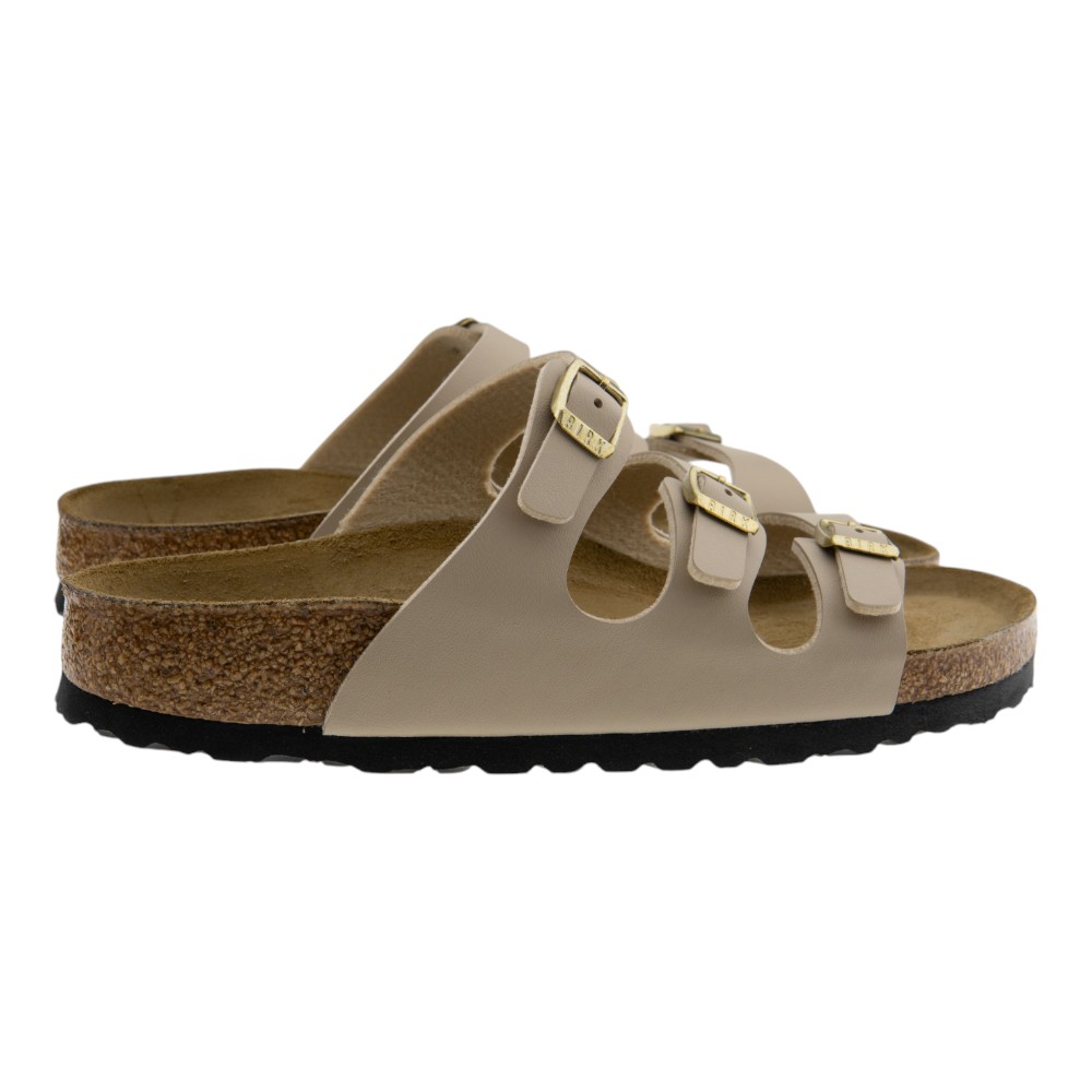 Sandalias mujer Birkenstock beige con triple hebilla | Carrilé foto 4