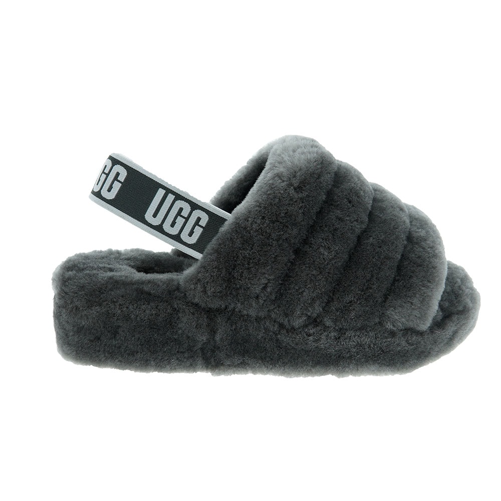 Zapatillas casa abiertas animal print oveja Ugg Fluff Yeah Slid foto 5