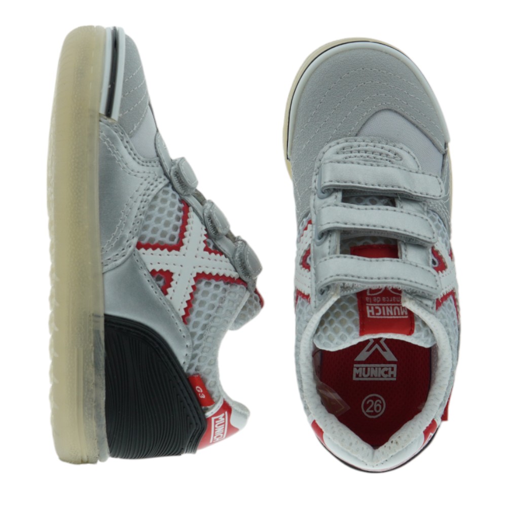 Zapatillas casual triple velcro Munich G-3 Kids Vco foto 2