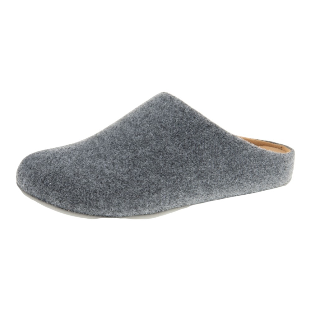 Zapatillas de casa mujer FitFlop de fieltro – Gris y Taupe foto 3