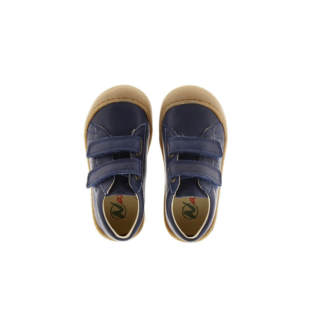 Zapato piel sport velcros puntera reforzada Naturino Gabby azul-marino foto 2