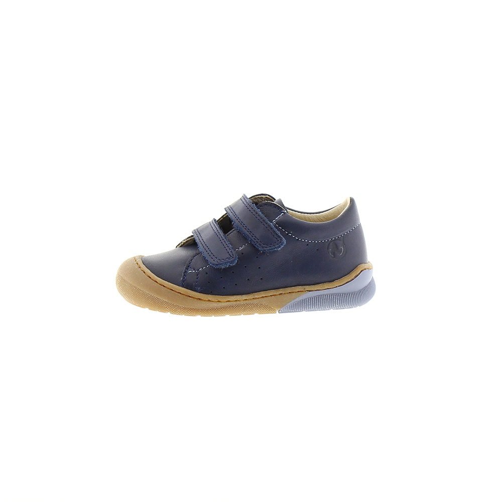 Zapato piel sport velcros puntera reforzada Naturino Gabby azul-marino foto 3