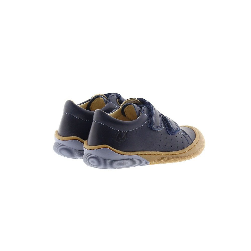 Zapato piel sport velcros puntera reforzada Naturino Gabby azul-marino foto 4
