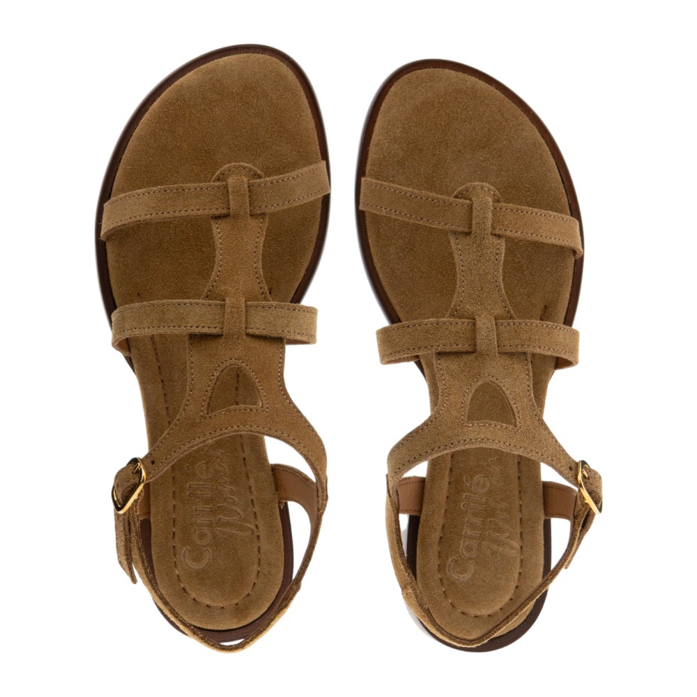 Sandalias planas mujer ante cuero Carrile Women foto 2