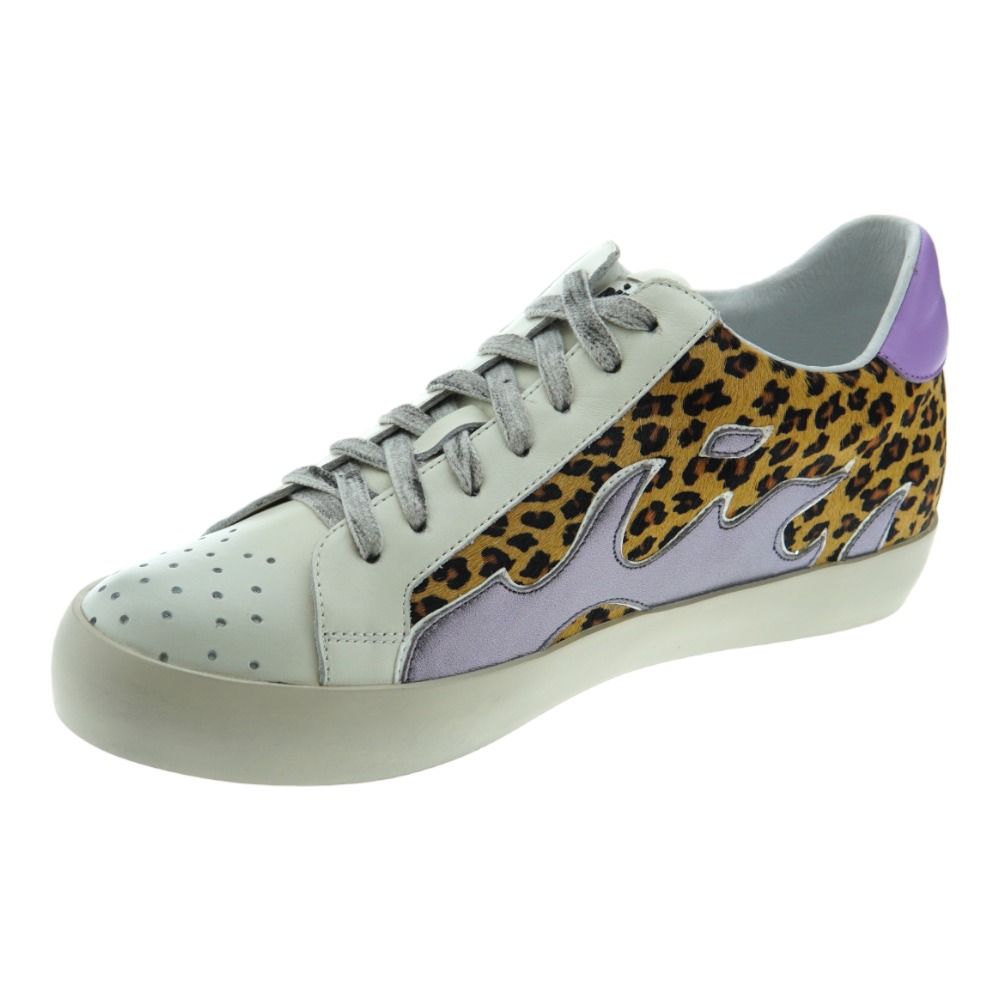 Sneaker mujer casual purpurina leopardo Bibilou Gamin 910Z10VK foto 3