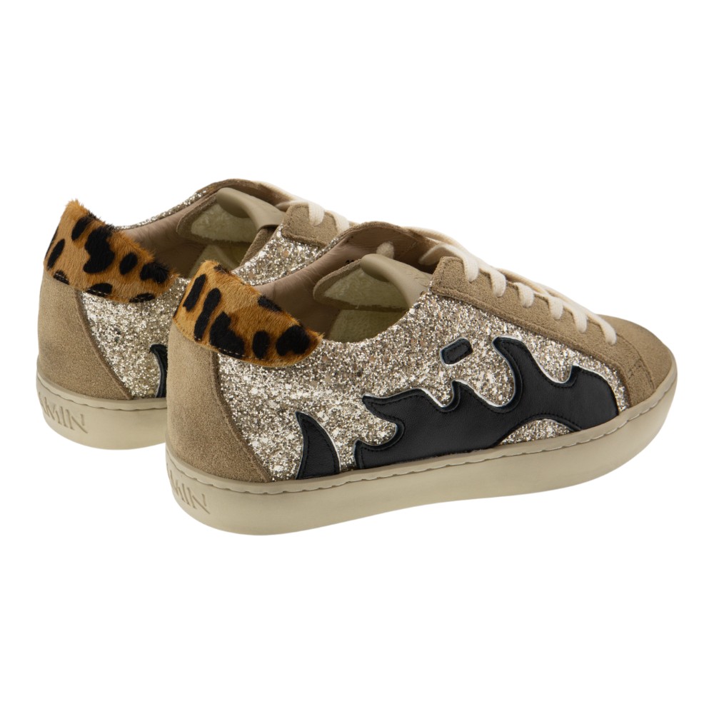 Sneakers mujer doradas Gamin by Bibilou – Glitter y llamas foto 4