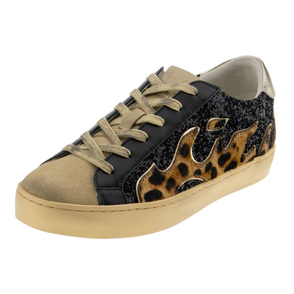 Zapatillas Gamin leopardo mujer – Estilo salvaje con glitter foto 3