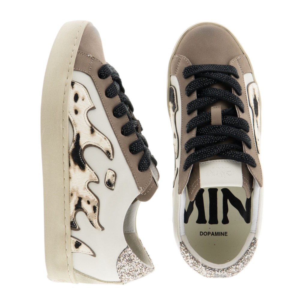 Gamin deportivas mujer | Zapatillas vaca glitter Bibilou foto 2