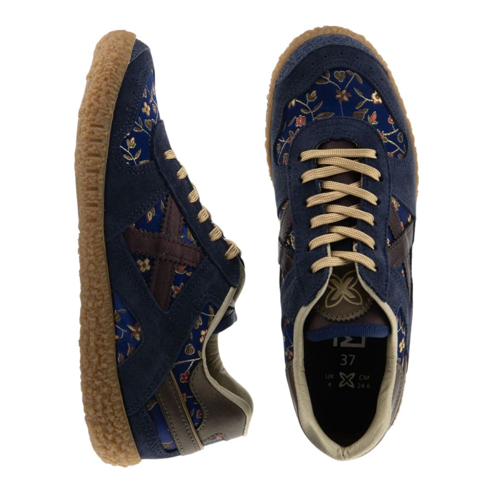 Munich Sneakers Mujer Azules Flores foto 2