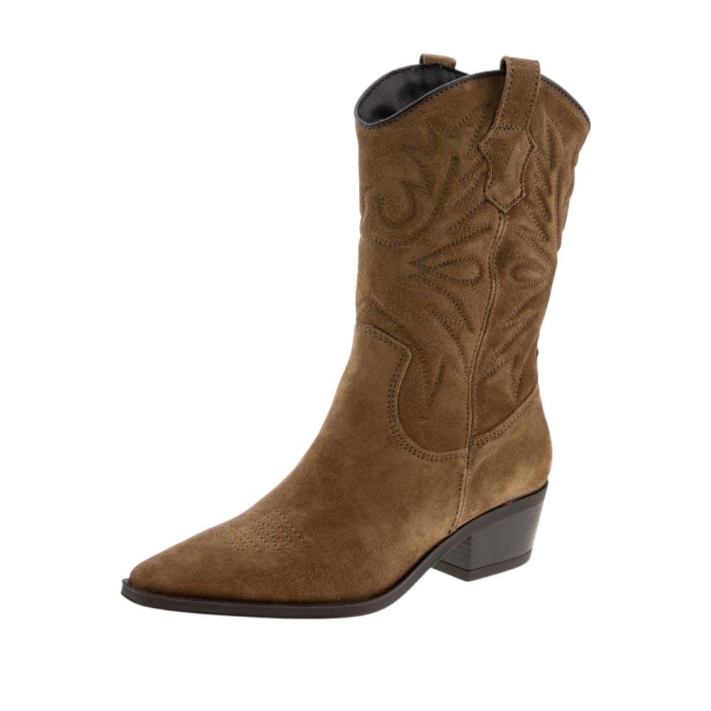 Botas camperas tacón bajo taupe Vexed foto 3