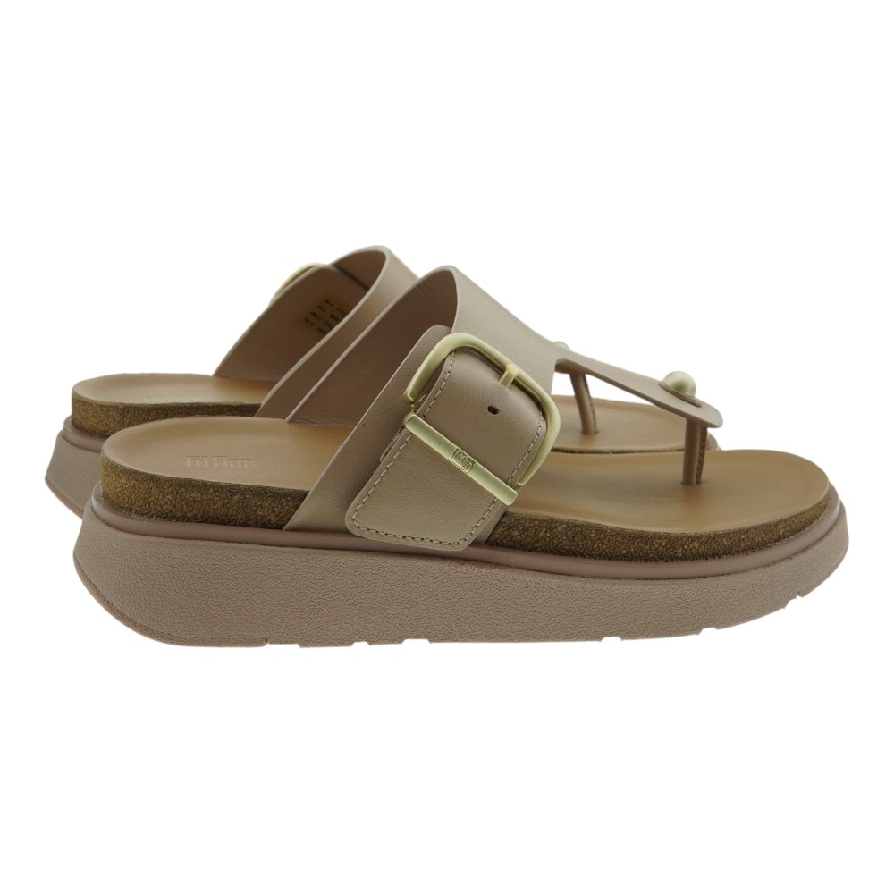 Sandalias dedo plataforma nude para mujer | Fit Flop foto 4